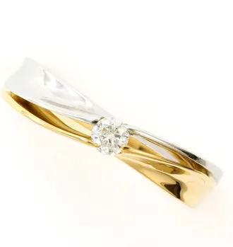 C&A Platinum Yellow Gold Yellow Gold (18K) Platinum 900 Band Ring (Pre-Owned)