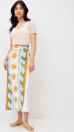 Billabong Womens Waves and suns maxi skirt