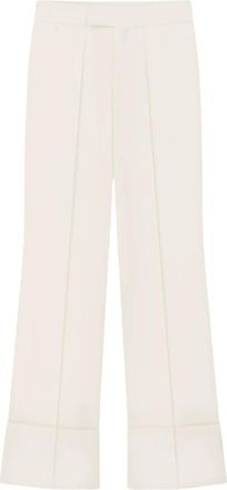 &Aacute;eron Broeken, Dames, Beige, XS, Aeron Wide Leg Cuffed Broek