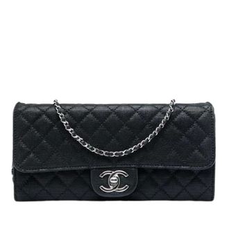Chanel Pre-owned Vintage Flap Bag - Dames - Pre-owned - Zwart - Maat: ONE Size Leer