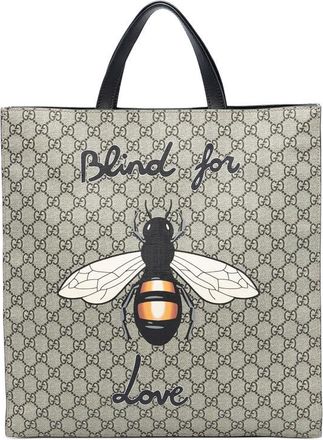 Gucci Pre-owned Gucci GG Supreme Blind For Love Satchel Unisex 450950 200047