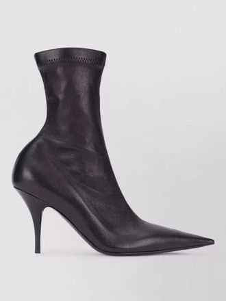Balenciaga leather pointed ankle boots