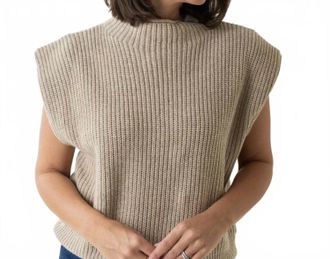 En Saison Kanika Knit Vest In Natural