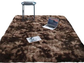 OEM Alfombra De Pelo Largo, 50x160cm Y 80x160cm, Marr&oacute;n, Para Sal&oacute;n, Decoraci&oacute;n De Interiores