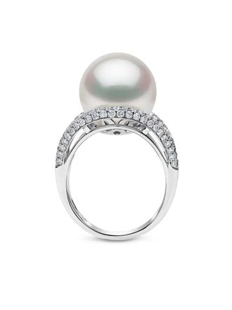 Yoko London Duchess diamond and pearl ring - Argento