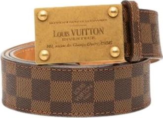 Louis Vuitton Pre-owned Belts, female, Brown, Size: ONE SIZE Pre-owned Canvas Belt