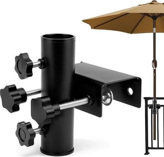 OEM Soporte Para Sombrilla, Soporte Para Sombrilla Ajustable, Barandilla De Balc&oacute;n &Oslash;23-38mm, Soporte Para Sombrilla Resistente, Patio O Mesa
