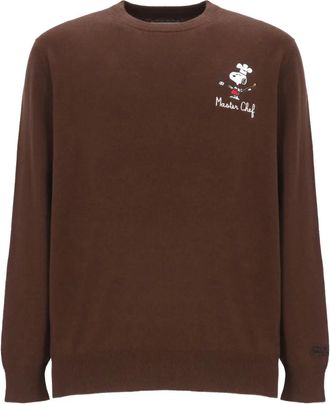 MC2 Saint Barth x Peanuts Maglione girocollo Snoopy - Marrone