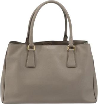 Prada Pre-owned Vintage Handbag - Dames - Vintage Handtas - Grijs - ONE Size - Leer - Vintage