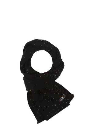 Fraas Womens Rhinestone Stole In Caviar Black
