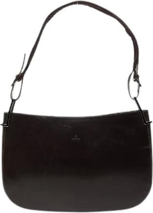 Gucci Pre-owned Shoulder Bags, female, Brown, Size: ONE SIZE Pre-owned Patent Leather Shoulder Bag
