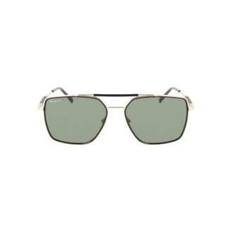 Ferragamo SF298S703 Metal Frame Sunglasses - Black
