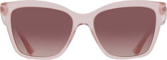 Bulgari Brown Gradient Purple Cat Eye Ladies Sunglasses BV8257 5527E2 54