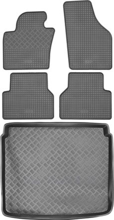 OEM Juego De Alfombrillas De Goma Para Coche Y Maletero Para Volkswagen Tiguan I Suv (2007-2013)