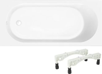 Villeroy & Boch Ba&ntilde;era Villeroy & Boch O.novo De 160 X 70 Cm, Con Instalaci&oacute;n A La Derecha, Patas Y Desag&uuml;e Wirquin Blanco