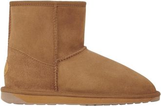 Emu Kastanje Wol Enkellaarzen Vrouwen - Dames - Winterlaarzen - Bruin - 38 EU - Wol - Schoenen