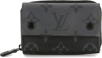Louis Vuitton Black Monogram Eclipse Monogram Eclipse Coin Purse/Coin Case (Pre-Owned)
