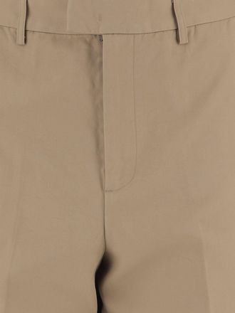 Emporio Armani Mens Trousers Cotton Beige