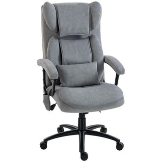 HOMCOM Silla de oficina 70.5x76x122 cm gris