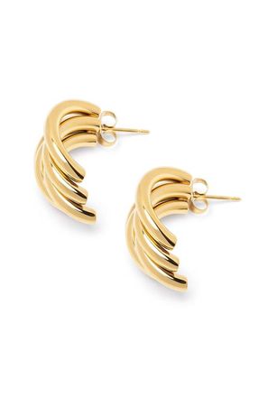 Nialaya Bold Layered Gold Hoops at Nordstrom
