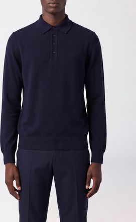 KANGRA Long-Sleeved Extrafine Merino Wool Knit Polo
