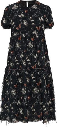R13 Shredded Relaxed Midi - - Dresses - Donna - Nero - XS