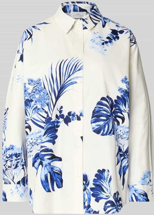 Fynch-Hatton Fynch-Hatton Regular Fit Bluse im Allover-Look Modell BATWING TROPICS in Ecru, Gr&ouml;&szlig;e 34