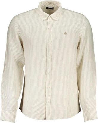 North Sails Shirt met lange mouwen - Heren - Casual Overhemden - Beige - S - Overhemden
