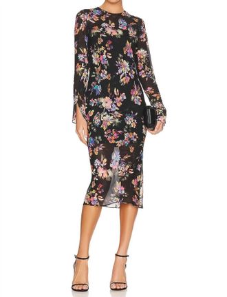 Amanda Uprichard Collier Midi Dress In Mirabella