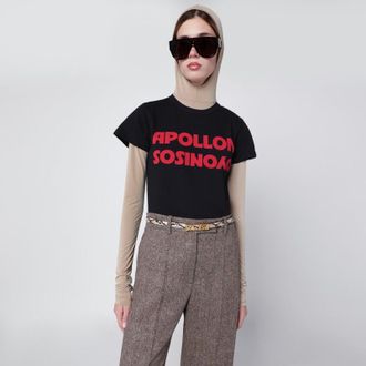 Valentino Black T-shirt with Apollon/Dionysos print