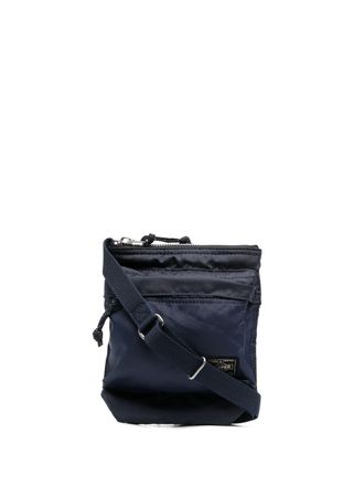 Porter-Yoshida & Co. logo patch crossbody bag - Blue