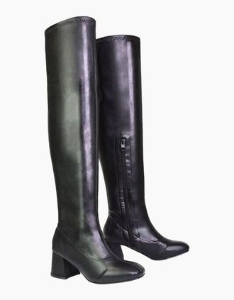 XY London Womens XY London Womens/Ladies Emmett Knee-High Boots - Black - Size: 6