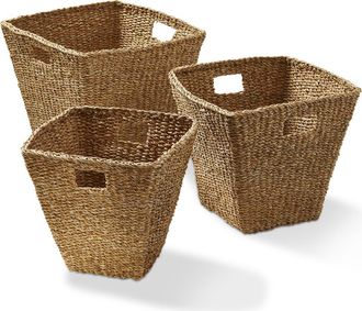 Tag Natural Seagrass Conical Decorative Storage Basket in Beige at Nordstrom