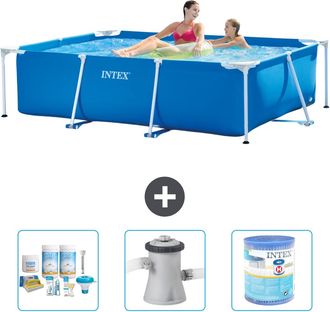 Intex Piscina Con Estructura Rectangular - 220x150x60 Cm - 6-piezas S30001