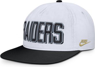 Nike Las Vegas Raiders Pro Nike Mens NFL Adjustable Hat in White | NF57064N8DV-VGY