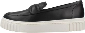 Clarks Leren Cove Loafers - Dames - Loafers - Zwart - 41 EU - Leer - Schoenen