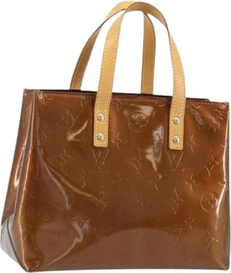 Louis Vuitton Pre-owned Handbags, female, Brown, Size: ONE SIZE Pre-owned Vintage Patent Leather Hand Bag