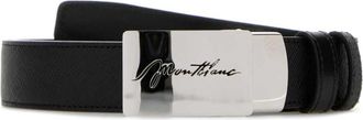 Montblanc Black Logo Cut To Size Reversible Belt