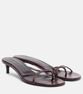 Khaite Mila 35 leather mules