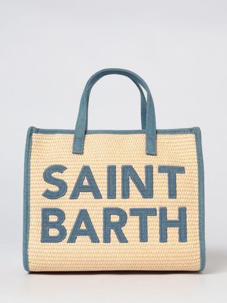 MC2 Saint Barth Borsa Vivian in rafia con logo ricamato