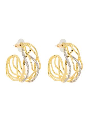 Alexis Bittar Alexis Bittar Solanales Two-tone 14kt Gold-plated Hoop Earrings - One Size