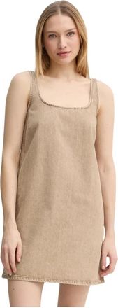 2nd Day Kimm Denim Jurk - Dames - Korte kleedjes - Beige - L - Denim - Kleedjes