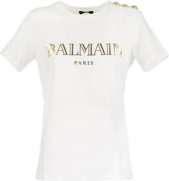 Balmain Paris Logo Cotton T-Shirt, Size X-Large