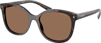 Prada PR 22ZSF Asian Fit 17N06B Womens Sunglasses Tortoiseshell Size 55