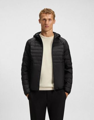 HUGO BOSS Mens BOSS Green Urbanex Mens Jacket - Black 001 - Size: 40/Regular