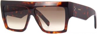 Celine Ladies Brown Square Sunglasses CL40092I 52F