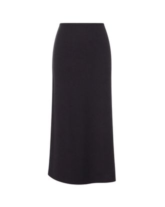 Sessun Murza Gilda Satin Flared Midi Skirt