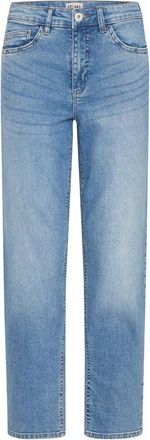 Ichi Lichtblauwe Cropped Jeans - Dames - Cropped Jeans - Blauw - W25 - Katoen - Jeans