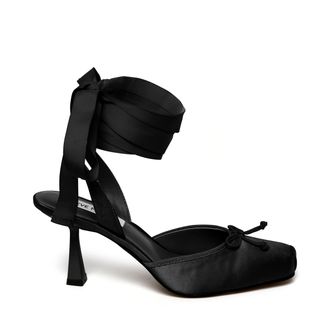Steve Madden Seyah Sandal BLACK SATIN