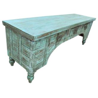 Wanderlust Deco Mueble bajo de madera artesanal 165-175x45x57h cm